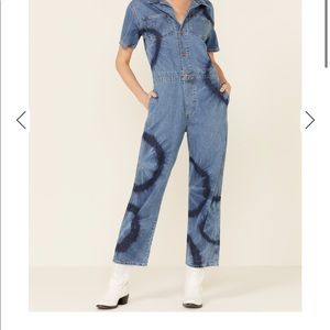 Wrangler Denim Cropped Jumpsuit
